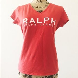 Red Ralph Lauren shirt